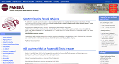 Desktop Screenshot of panska.cz